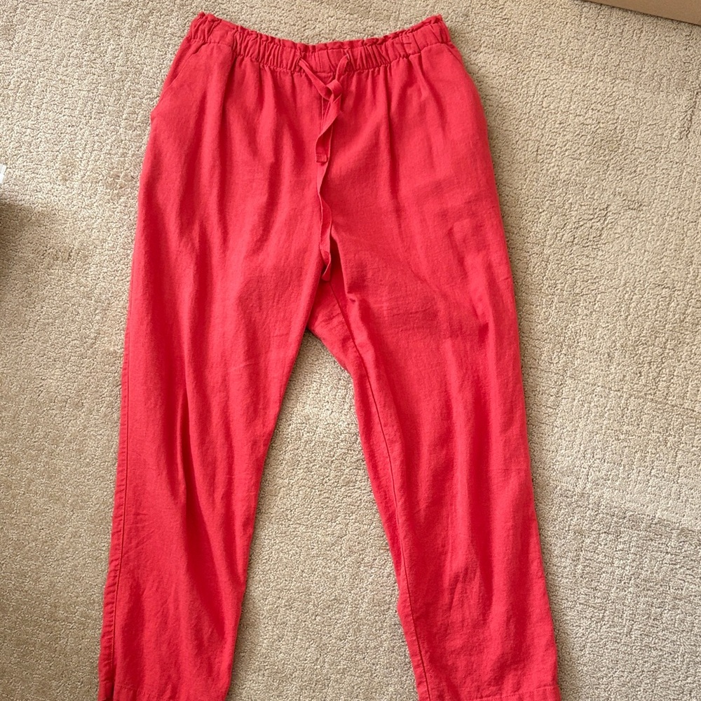 Red Casual Pants